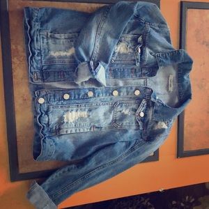 Distressed Denim Jacket